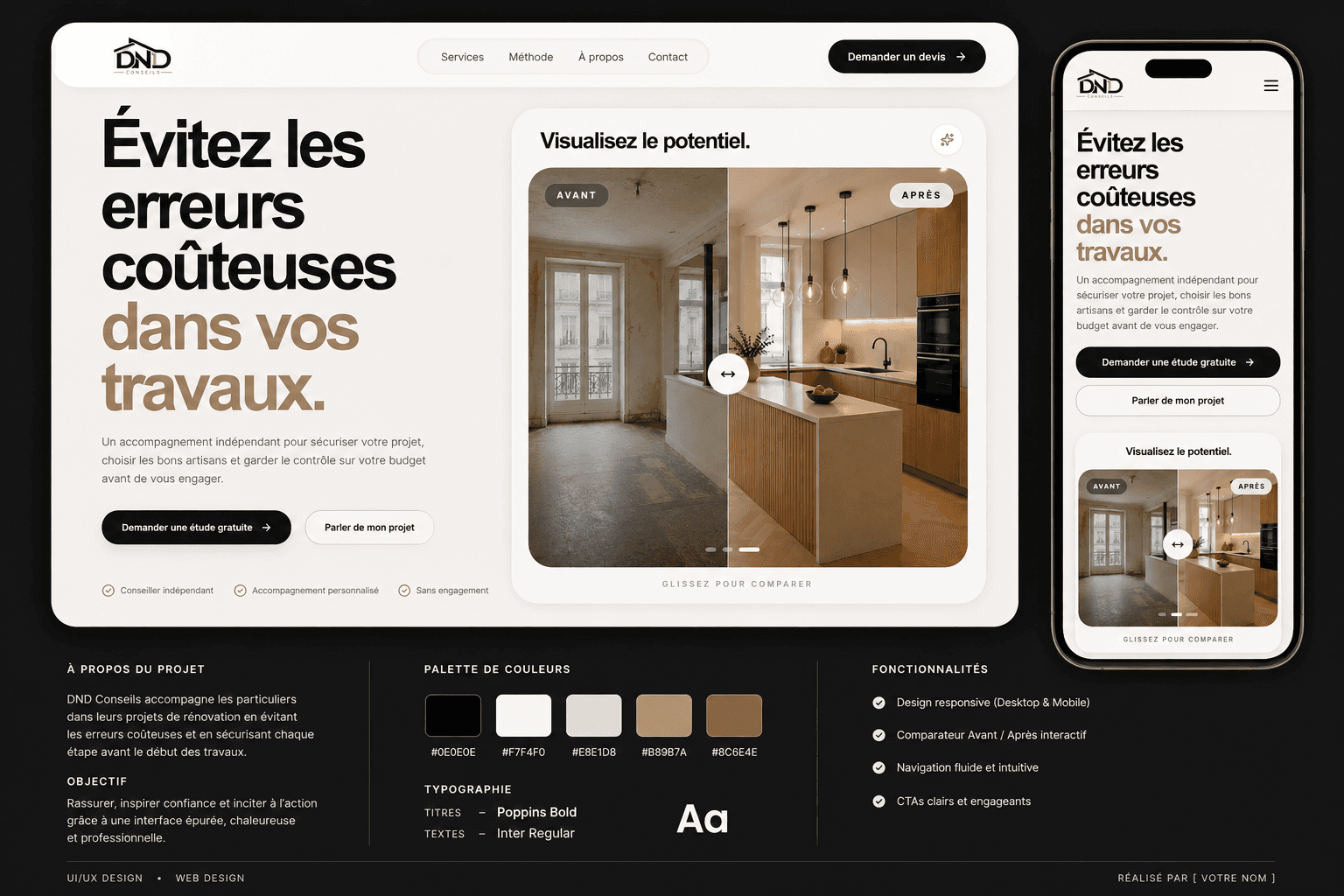 DND Conseil website preview